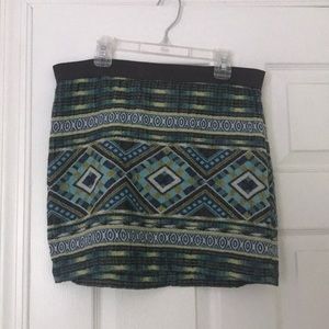 American Eagle Geometric Skirt Size 6